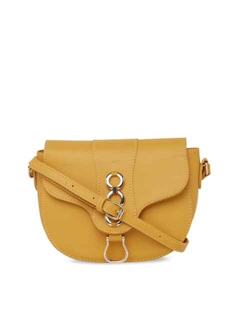 

Globus Mustard Solid Sling Bag