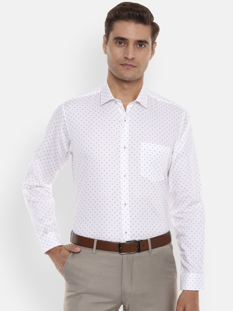 

Van Heusen Men White Regular Fit Printed Formal Shirt