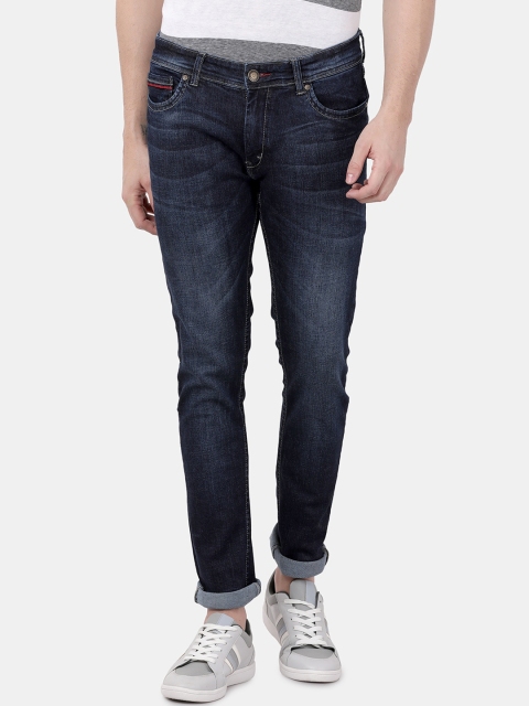 

VUDU Men Navy Blue Slim Fit Mid-Rise Clean Look Stretchable Jeans