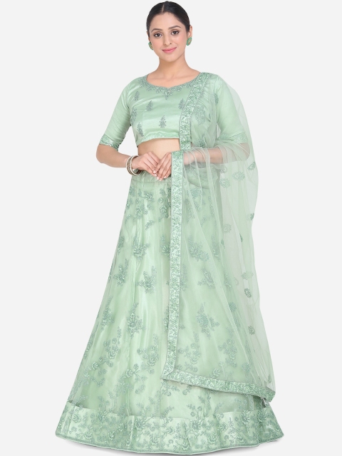 

Mitera Sea Green Ready to Wear Lehenga & Blouse with Dupatta