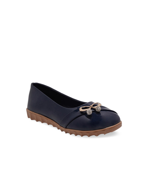 

YK Girls Blue Solid Anti Skid Ballerinas