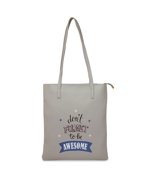 

Globus Grey Printed Tote Bag