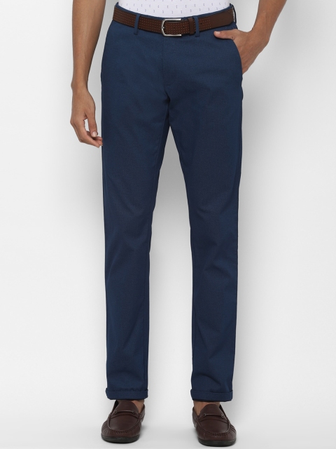 

Allen Solly Men Navy Blue Slim Fit Solid Regular Trousers