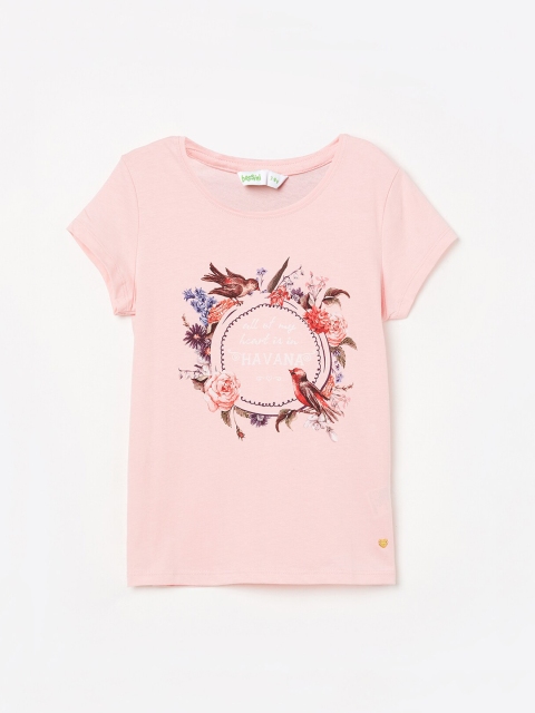 

Bossini Girls Pink Printed Top
