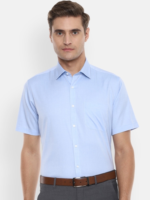

Van Heusen Men Blue Regular Fit Checked Formal Shirt