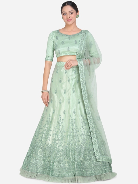 

Mitera Green Ready to Wear Lehenga & Blouse with Dupatta