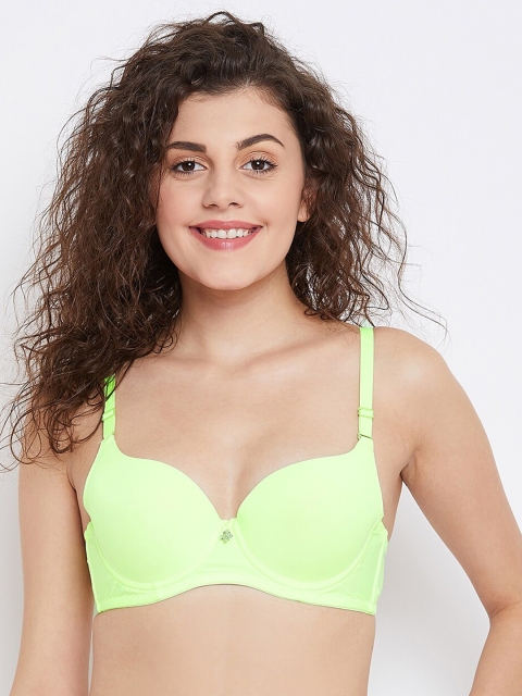 

SECRETS BY ZEROKAATA Fluorescent Green Underwired Lightly Padded Everyday Bra SZNEO2007