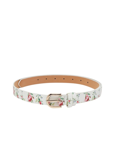 

Globus Women White Printed Wide Belt