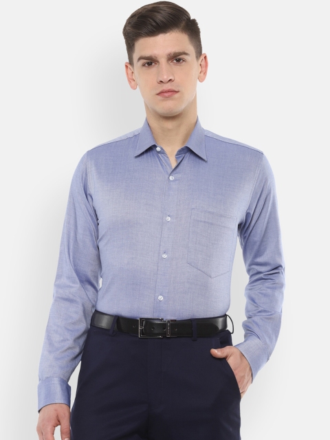 

Van Heusen Men Blue Slim Fit Solid Formal Shirt