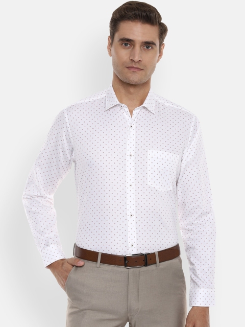 

Van Heusen Men White Regular Fit Printed Formal Shirt