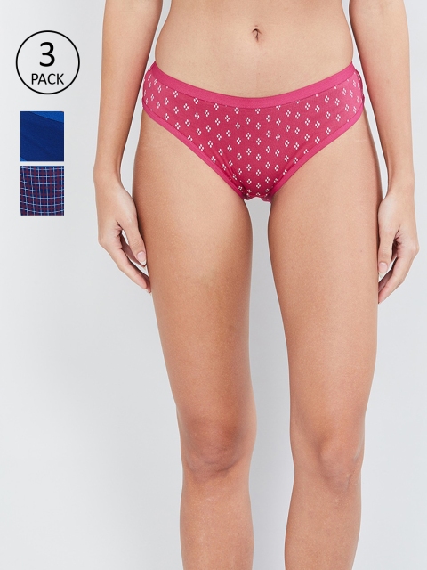 

max Women Pack Of 3 Hipster Briefs NOOSWIN19LH03, Pink