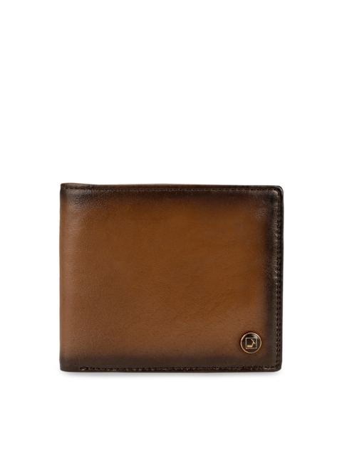 

Da Milano Men Brown Solid Leather Two Fold Wallet