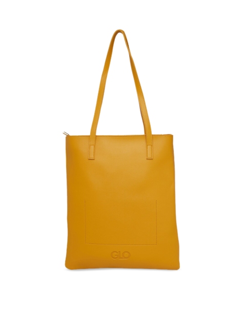

Globus Mustard Yellow Solid Tote Bag