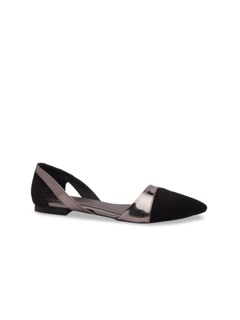 

Inc 5 Women Black Colourblocked Ballerinas