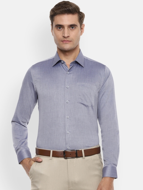 

Van Heusen Men Grey Slim Fit Self Design Formal Shirt