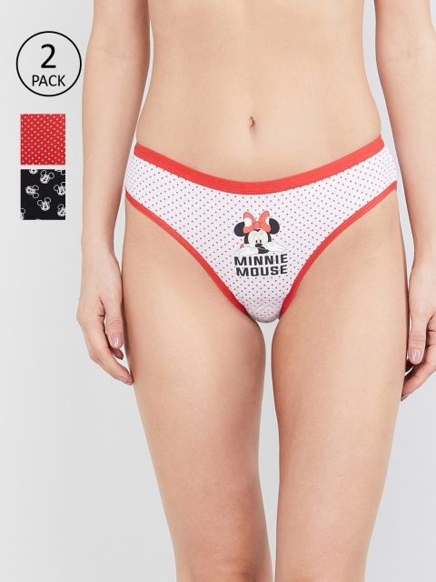 

max Women Pack of 3 Red & White Printed Bikini Briefs NOOSSU20LH08