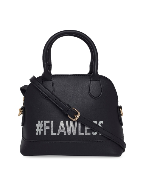 

Globus Black & Grey Printed Handheld Bag