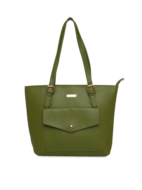 

Globus Olive Green Solid Shoulder Bag