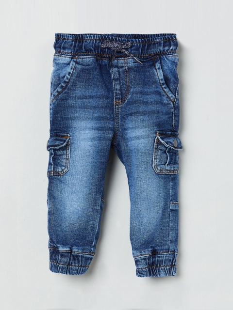 

max Boys Blue Regular Fit Mid-Rise Clean Look Jeans