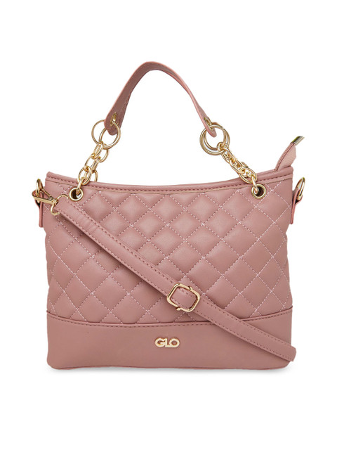 

Globus Pink Textured Shoulder Bag