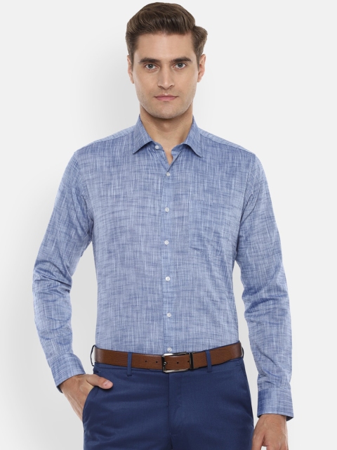 

Van Heusen Men Blue Slim Fit Solid Formal Shirt