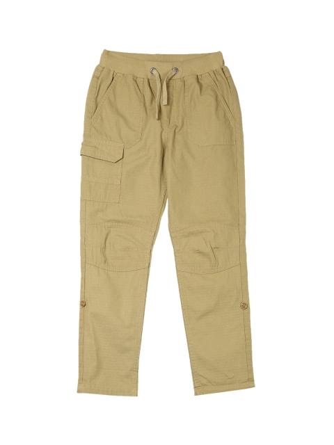 

Cherokee Boys Khaki Regular Fit Solid Cargos