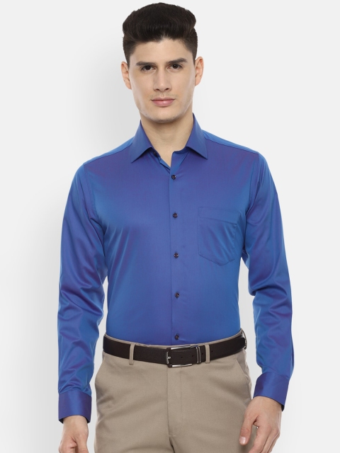 

Van Heusen Men Blue Regular Fit Solid Formal Shirt