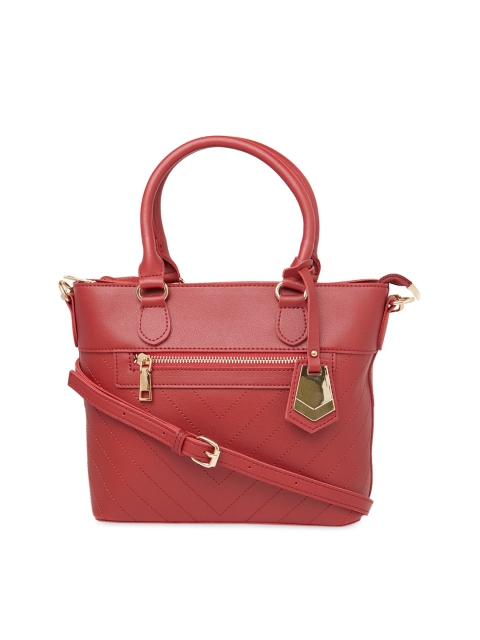 

Globus Maroon Solid Handheld Bag