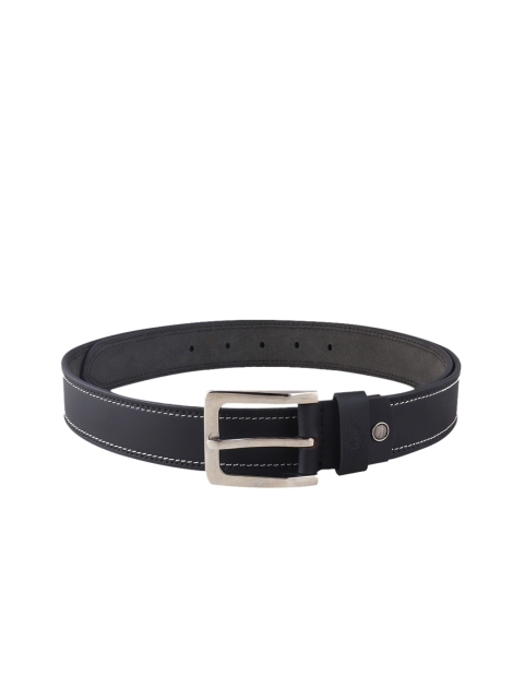 

Metronaut Men Black Solid Leather Belt