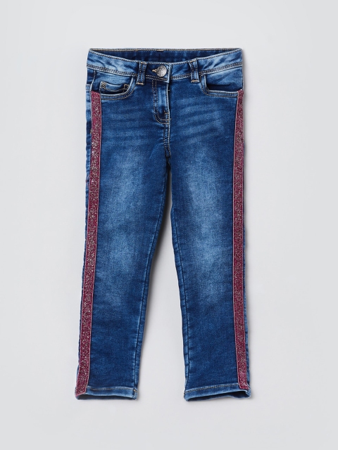 

max Girls Blue Regular Fit Mid-Rise Clean Look Stretchable Jeans
