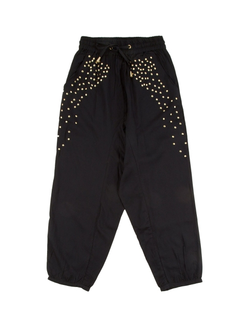 

Cherokee Girls Black Regular Fit Embellished Regular Trousers