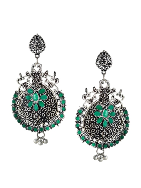 

Silvermerc Designs Oxidized Silver Plated Classic Drop Earrings