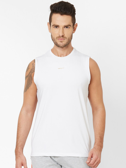 

Sweet Dreams Men White Solid Round Neck T-shirt