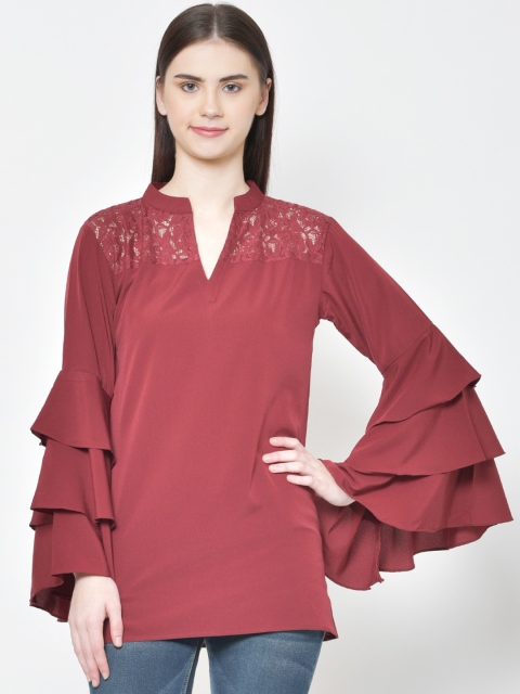 

Hapuka Women Maroon Solid Top