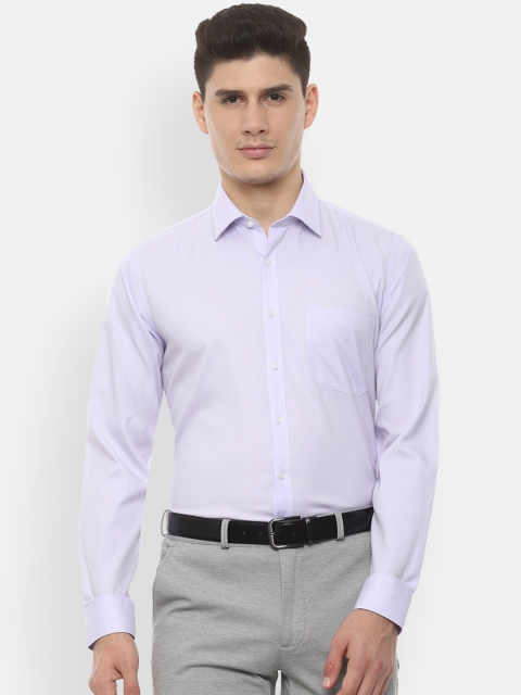 

Van Heusen Men Lavender Slim Fit Solid Formal Shirt