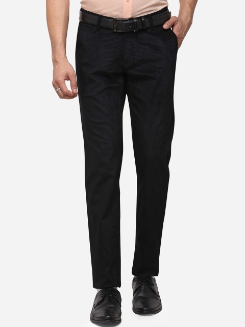 

JB STUDIO Men Black Skinny Fit Solid Formal Trousers