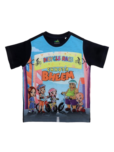 

Chhota Bheem Boys Multicoloured Printed Round Neck T-shirt, Multi