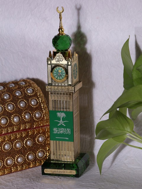 

Shama Makkah Clock Tower Item No.1420 Attar Bottle for Unisex 8 ml, Multi