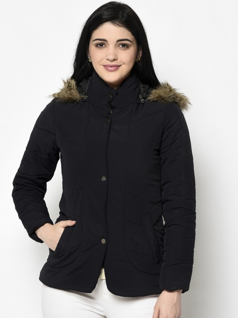 

Trufit Women Black Solid Insulator Parka