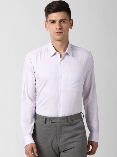 

Peter England Men Lavender Regular Fit Self Design Formal Shirt