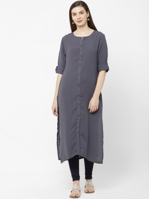 

Juliet Women Grey Solid A-Line Kurta