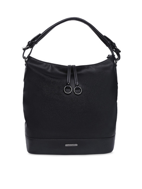 

Forever Glam by Pantaloons Black Solid Hobo Bag