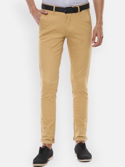 

Van Heusen Sport Men Beige Slim Fit Solid Regular Trousers