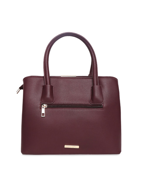 

Forever Glam by Pantaloons Burgundy Solid Handheld Bag
