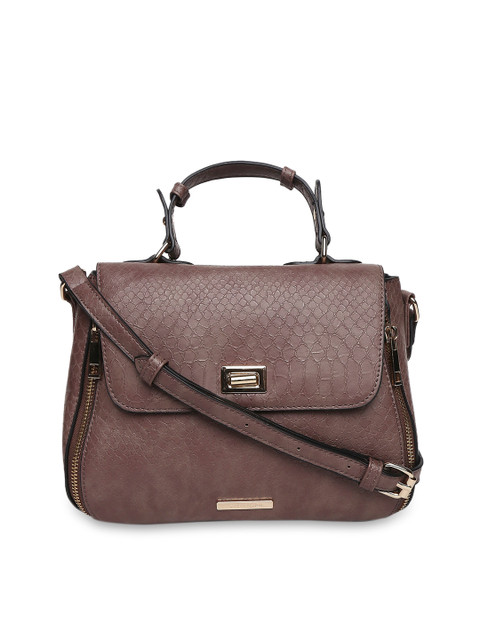 

Forever Glam by Pantaloons Brown Textured Satchel Bag