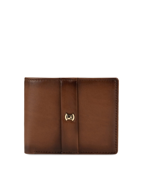 

Da Milano Men Brown Solid Leather Two Fold Wallet