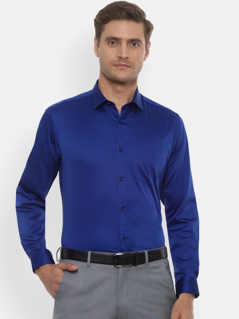 

Van Heusen Men Blue Regular Fit Solid Formal Shirt