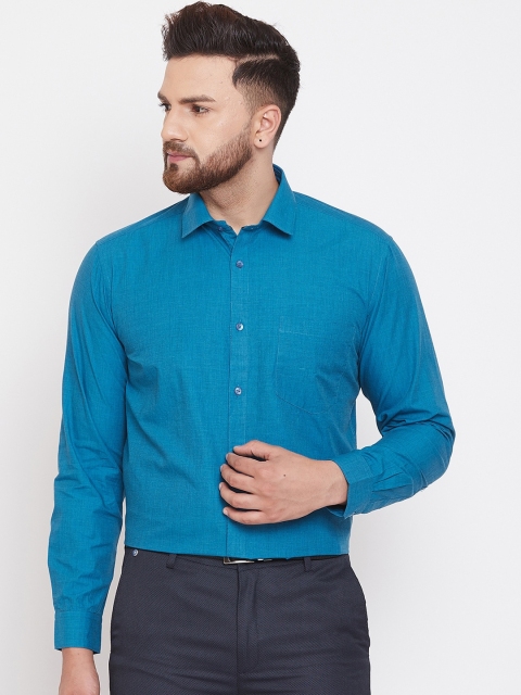 

Canary London Men Blue Smart Regular Fit Solid Formal Shirt
