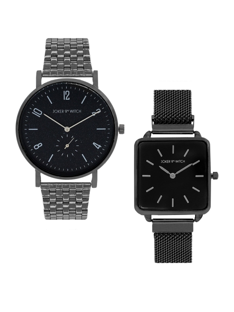 

JOKER & WITCH Kate & Alex Couple Watch Gift Set JWCW31, Black