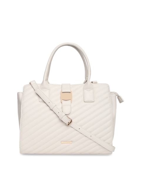 

Forever Glam by Pantaloons Off-White Solid Handheld Bag